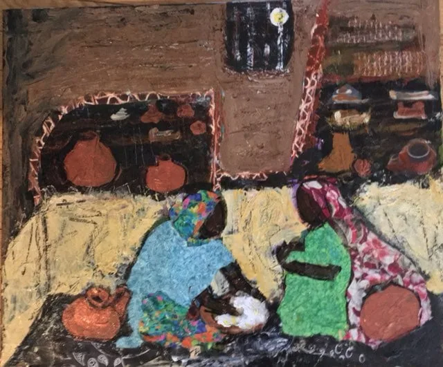 Village Women in Kitchen