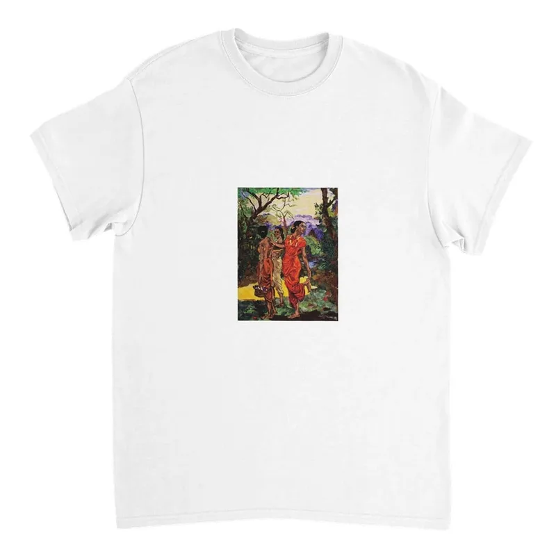 Vibrant Collage Style Cotton Tee in Sizes S-5XL
