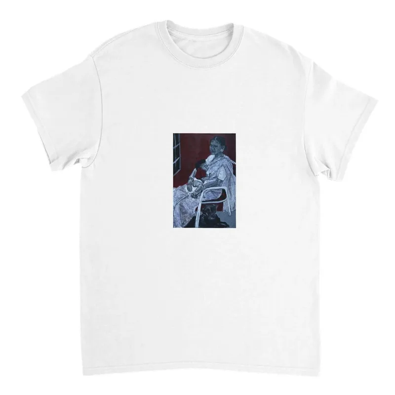 African Mother and Child T-Shirt - Artistic Expression of Love & Heritage