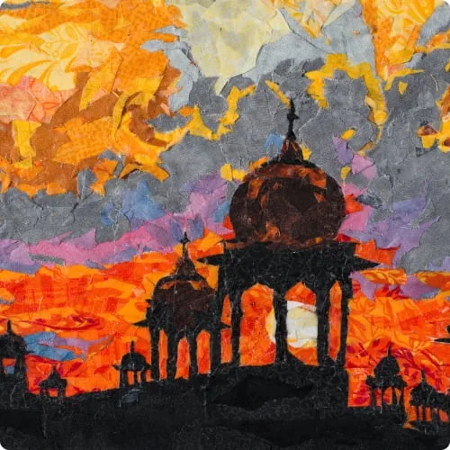 Sunset over the ramparts