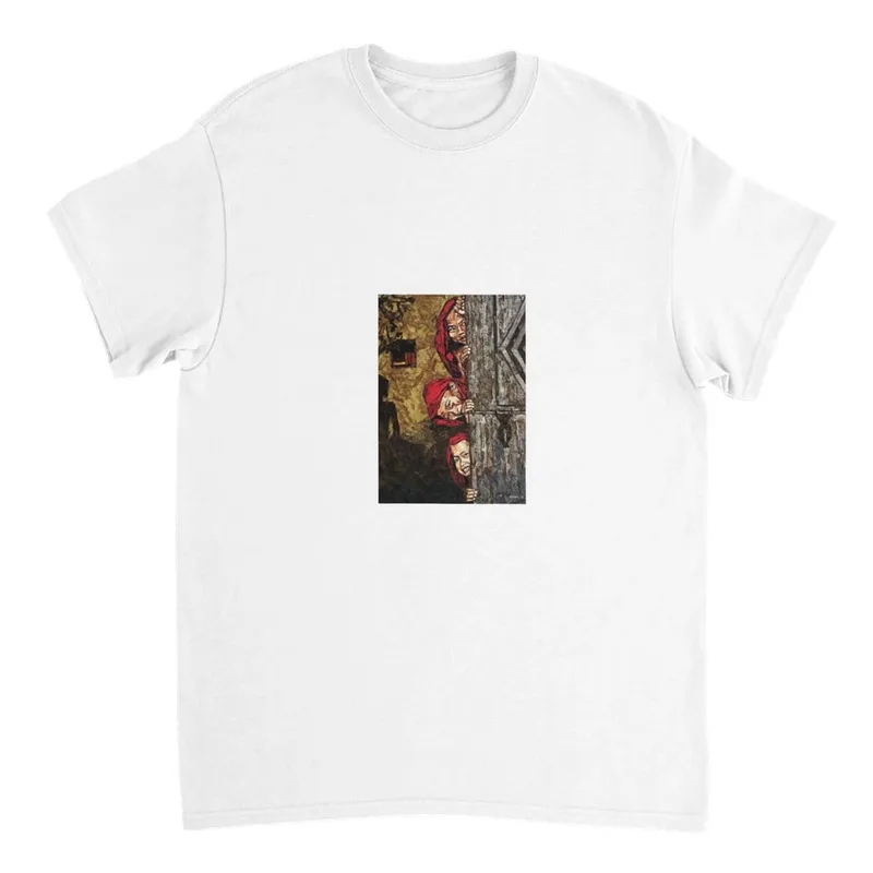 Vibrant Folk Art T-Shirt - Expressive and Bold