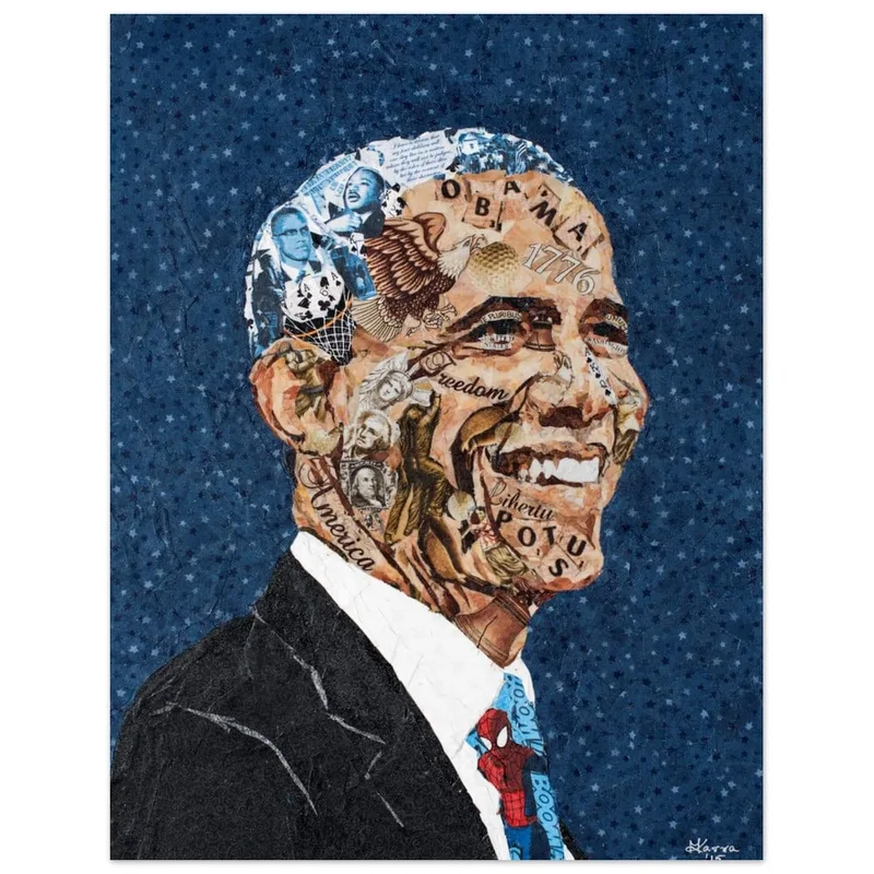 Collage Portrait Fine Art Poster - Iconic Art Print for Modern Decor