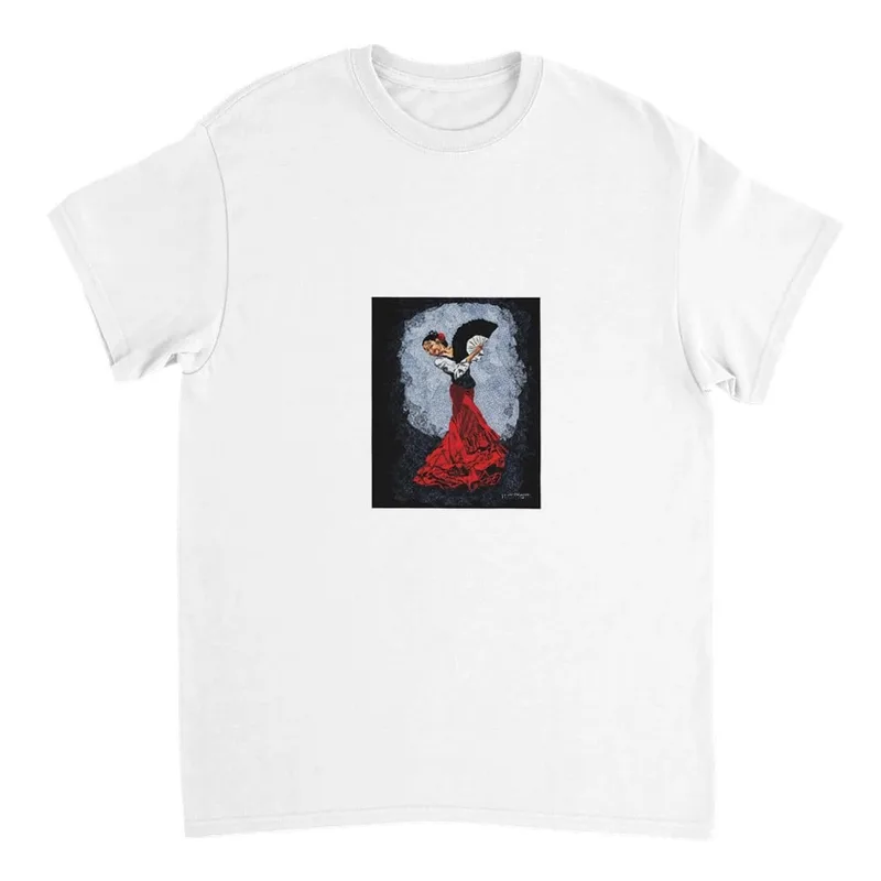 Flamenco Fire: Dynamic T-Shirt in Your Perfect Fit