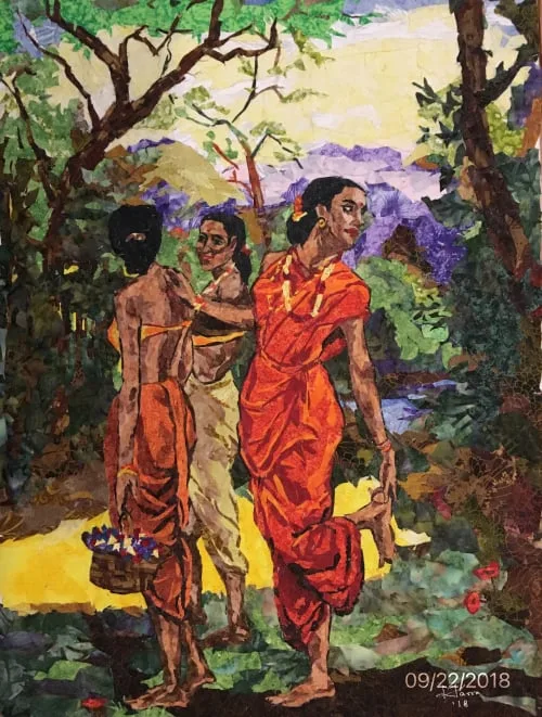 Fbric Impressions of the Masters-Raja Ravi Verma