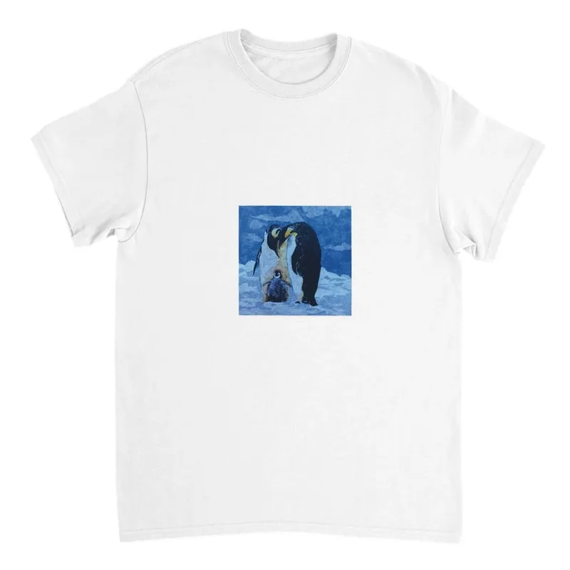 Penguin Family Love Heavyweight Cotton T-Shirt